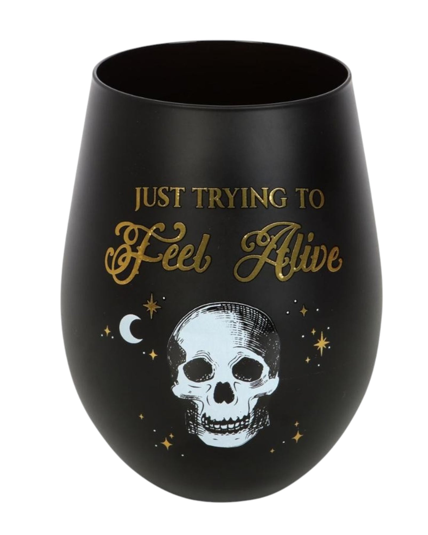 Trying To Feel Alive Stemless Glass - New