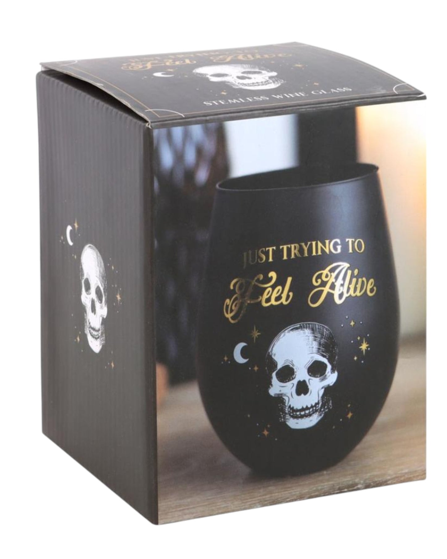 Trying To Feel Alive Stemless Glass - New