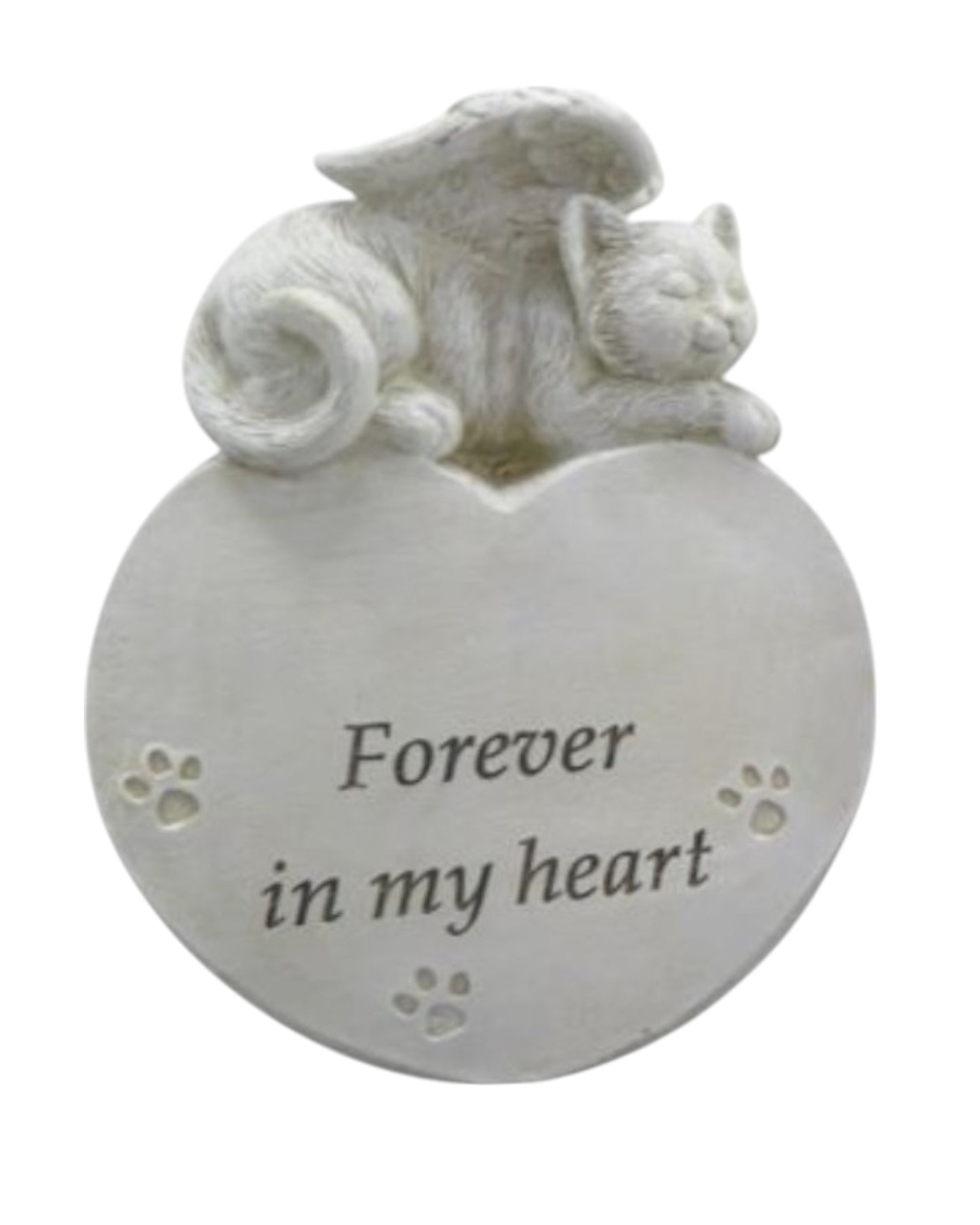 Memorial Cat on Heart