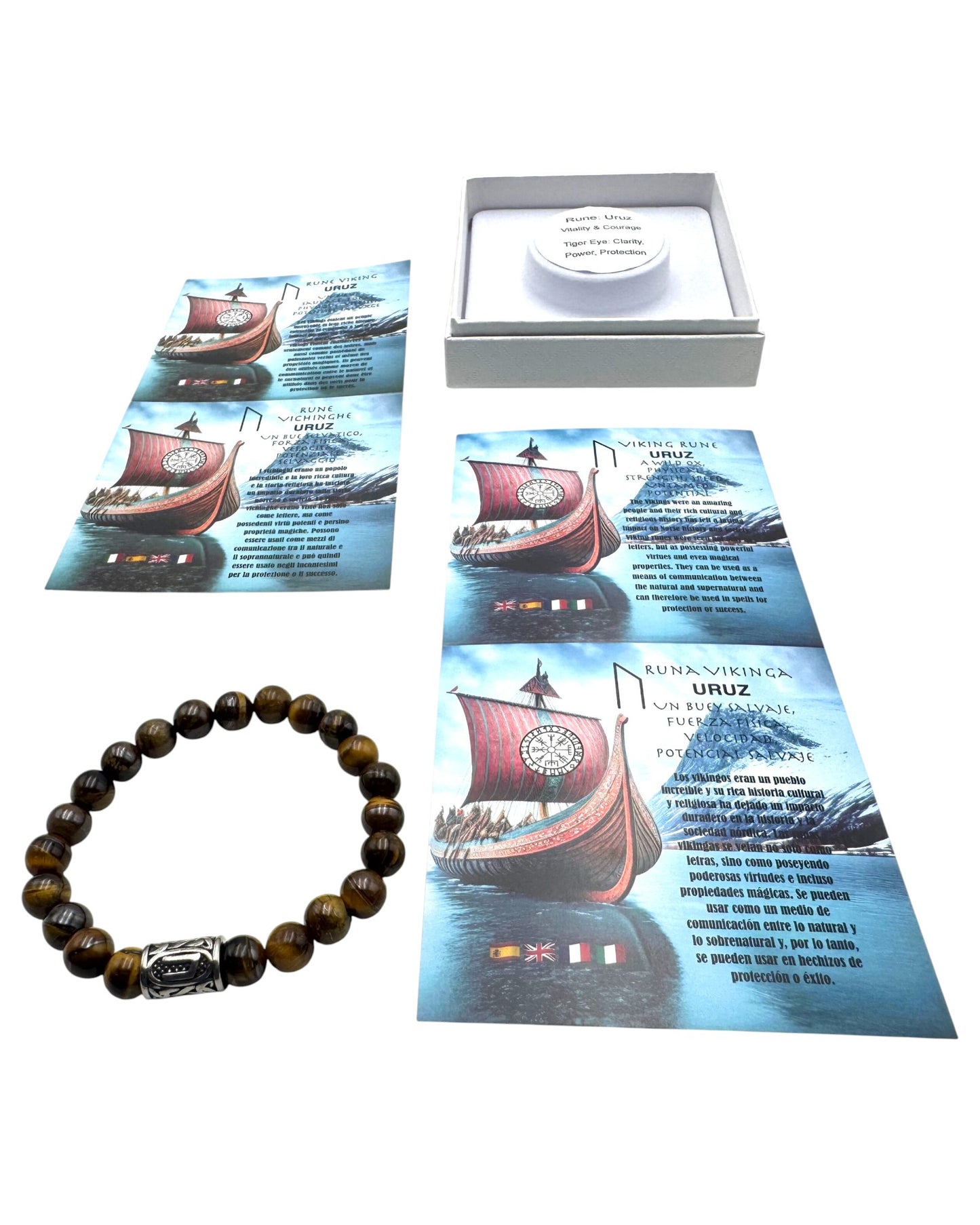 Rune bracelet Tigers Eye Unuz