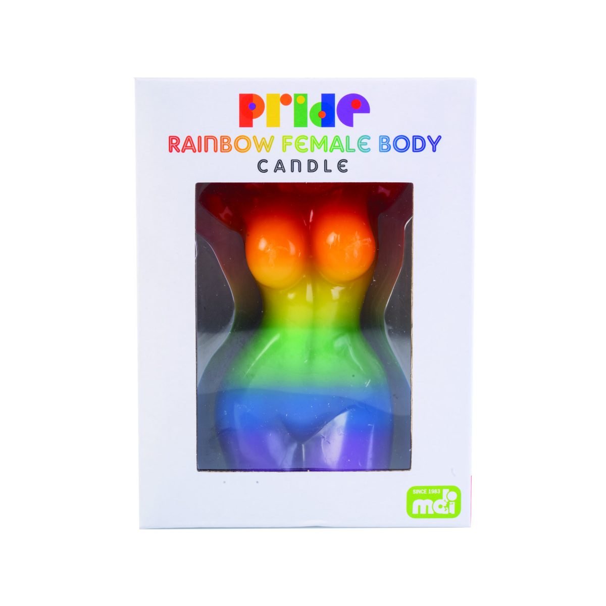 Female Body Candle Rainbow Pride