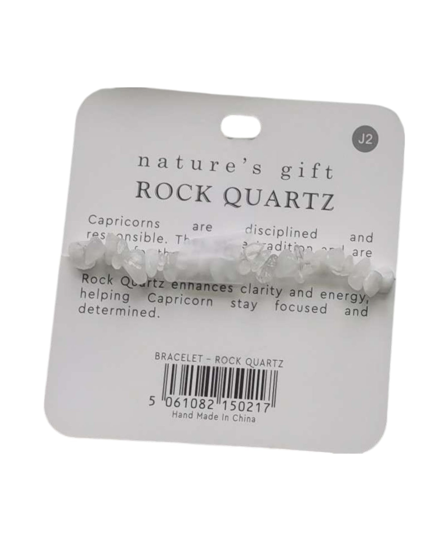 Rock Quartz- Capricorn Bracelet