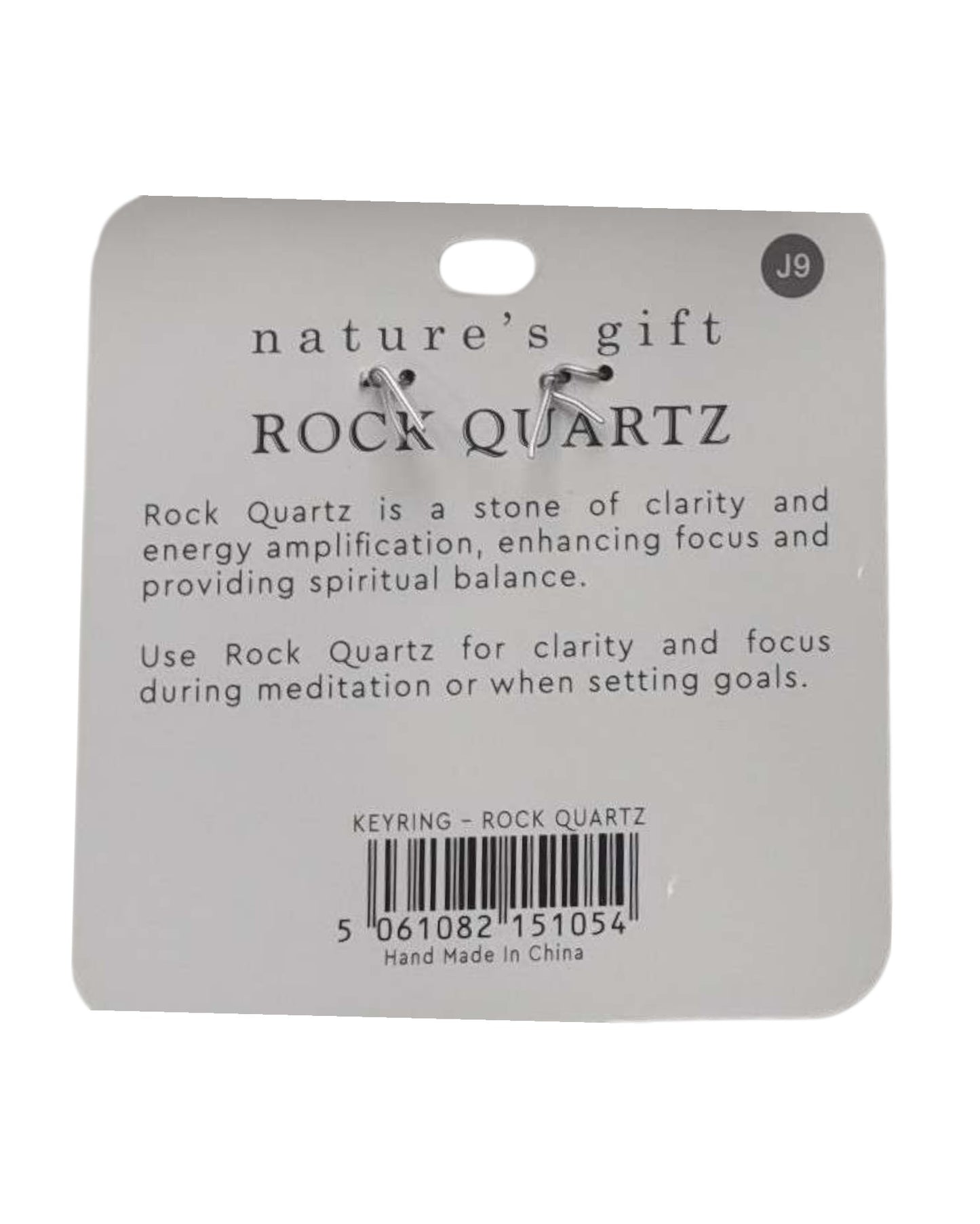 Quartz- Clarity & Energy Keyring