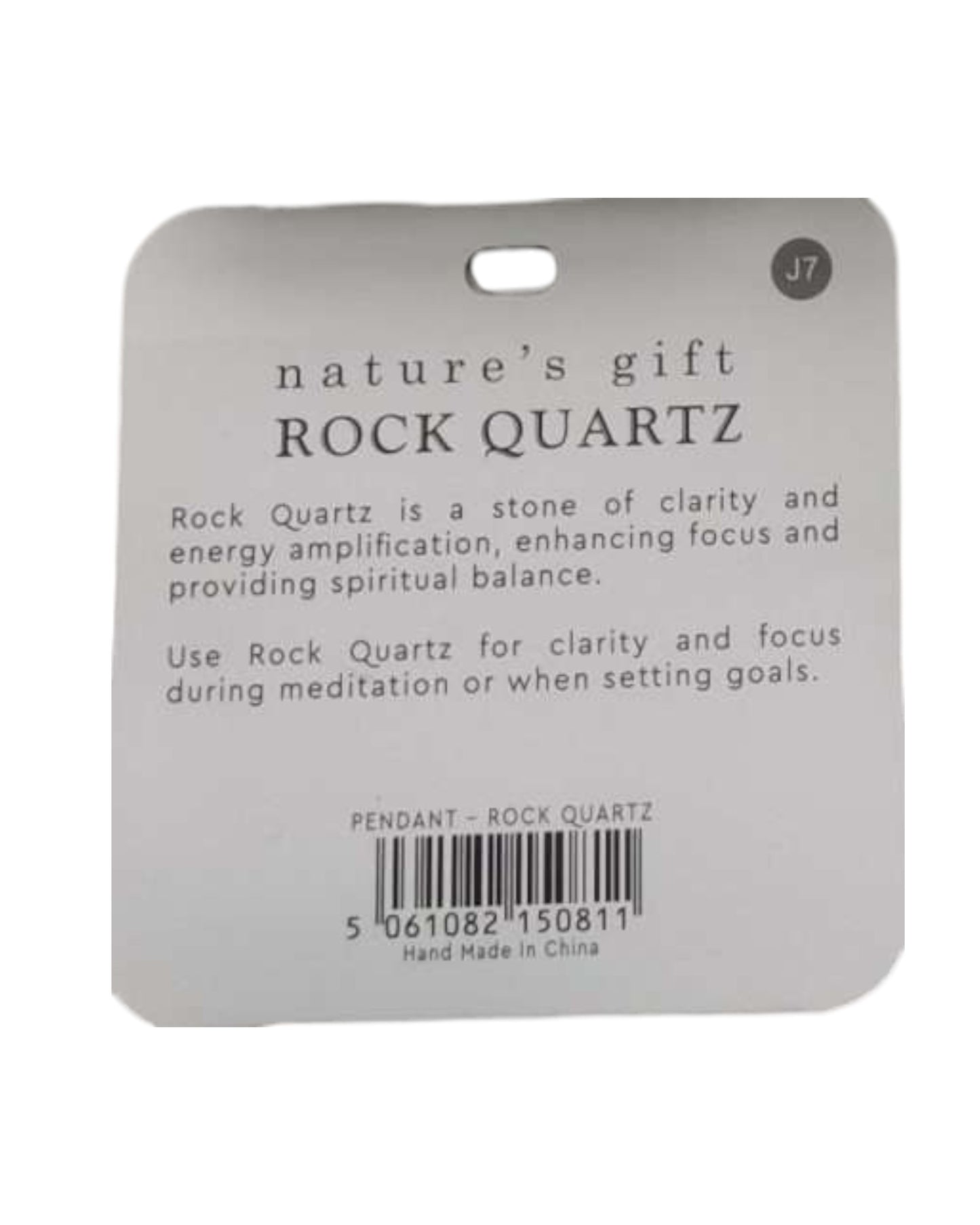 Quartz- Clarity & Energy Pendant