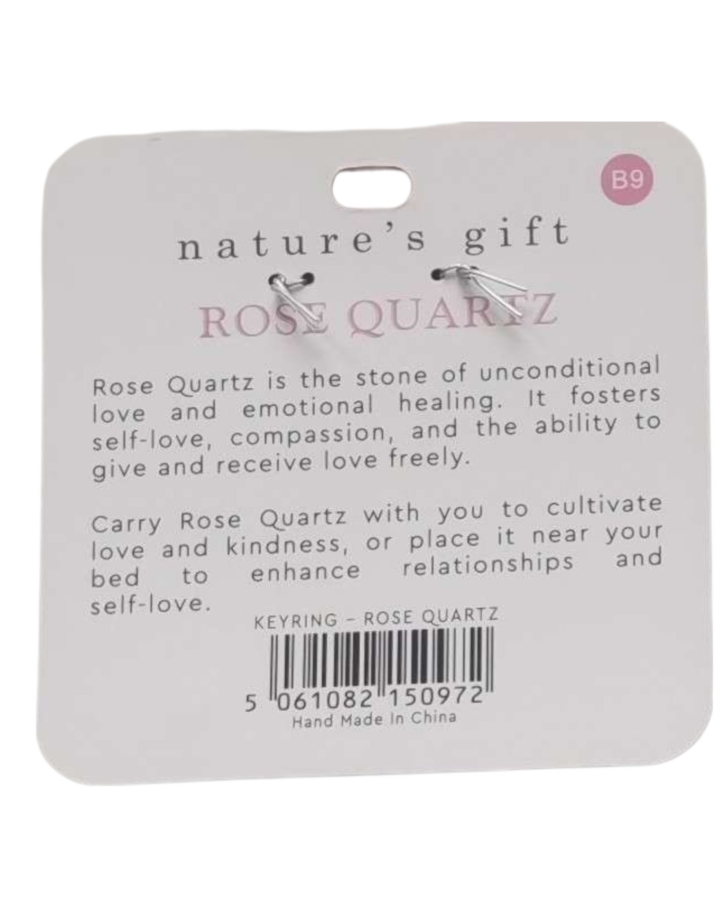 Rose Quartz- Love & Compassion Keyring