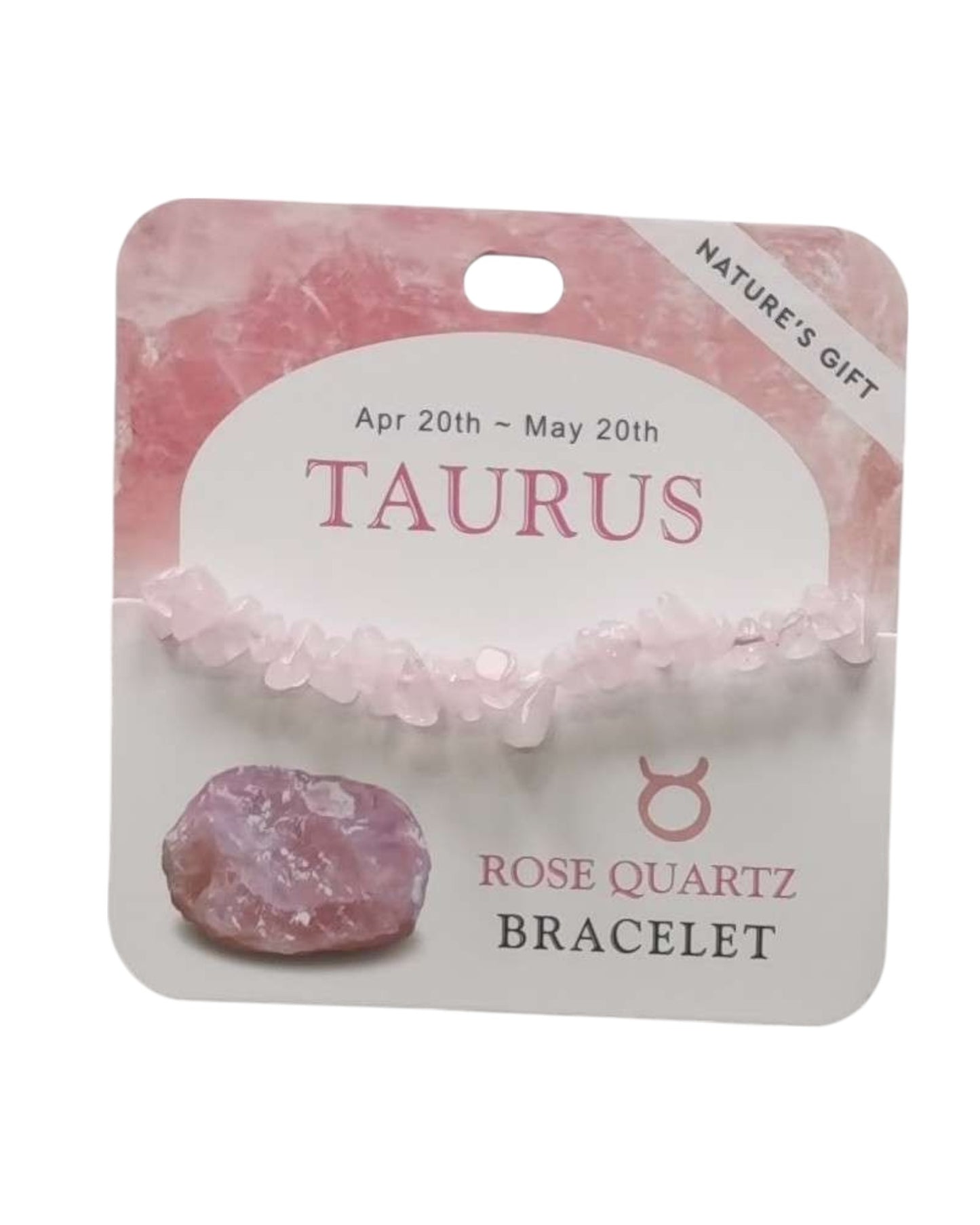 Rose Quartz- Taurus Bracelet