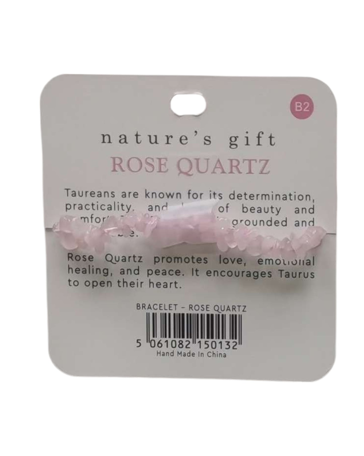 Rose Quartz- Taurus Bracelet