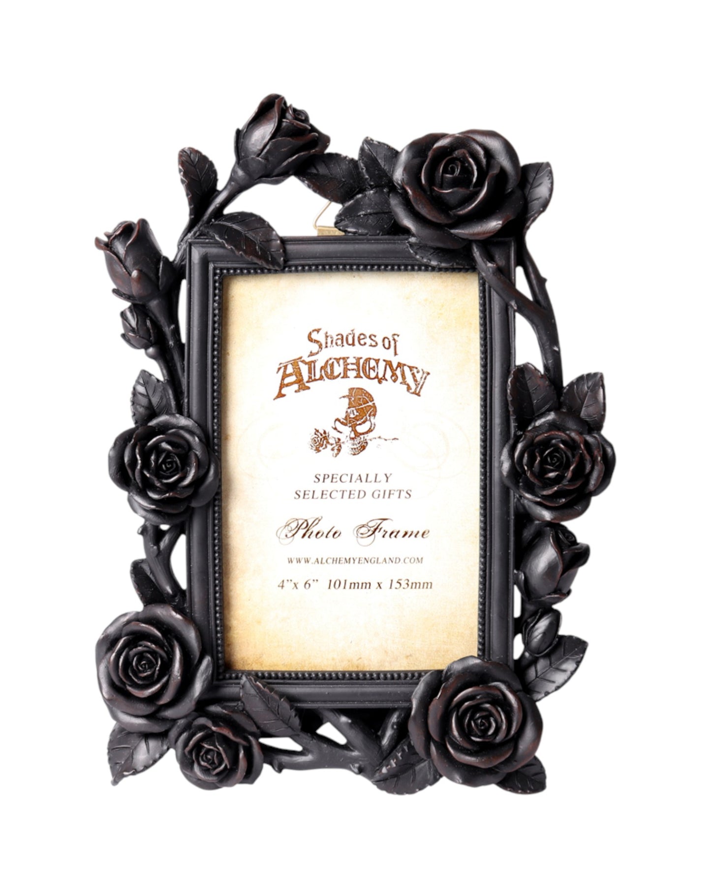 Alchemy Rose & Vine Photo Frame (6×4 inch) Black