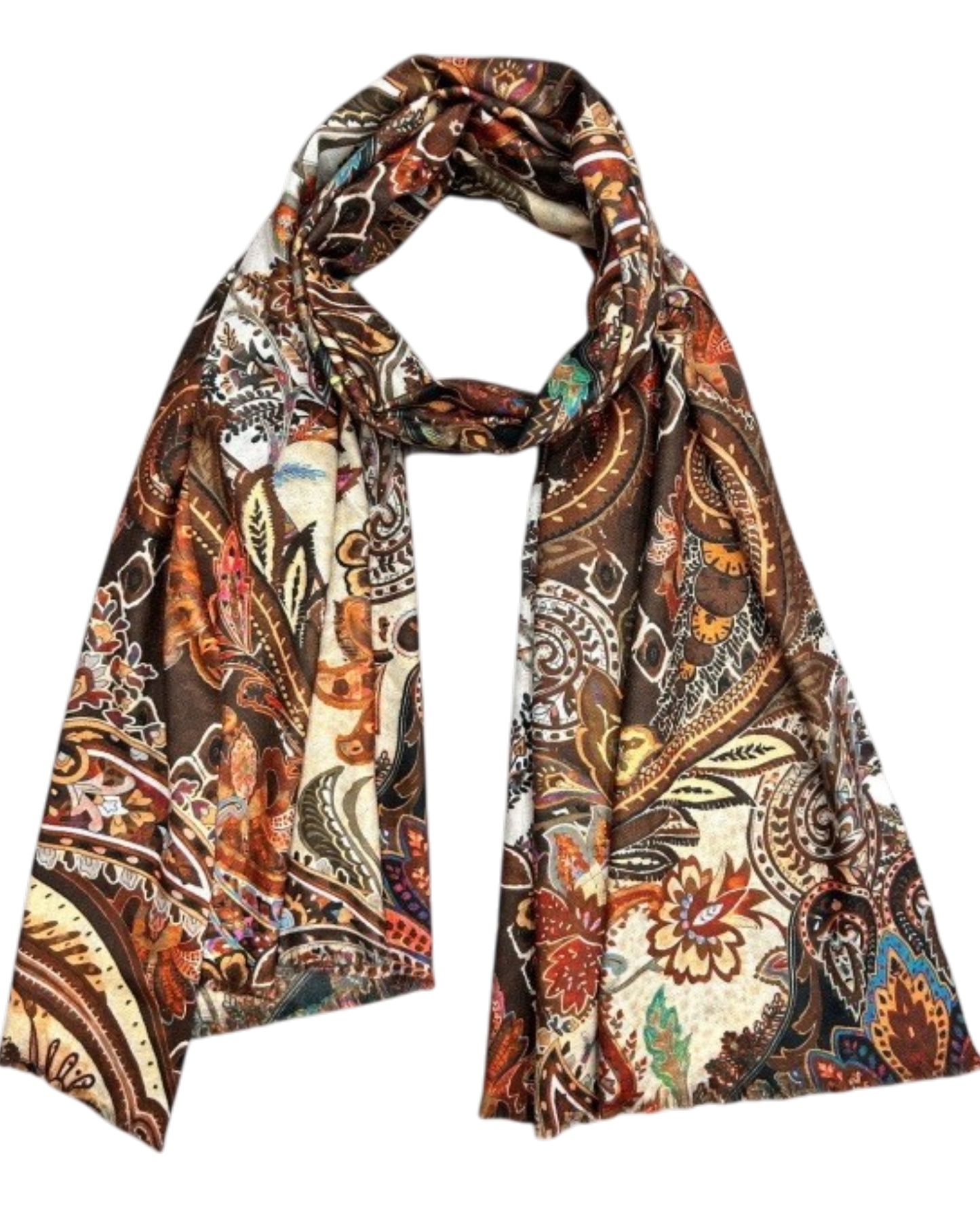 Paisley Scarf - RUST