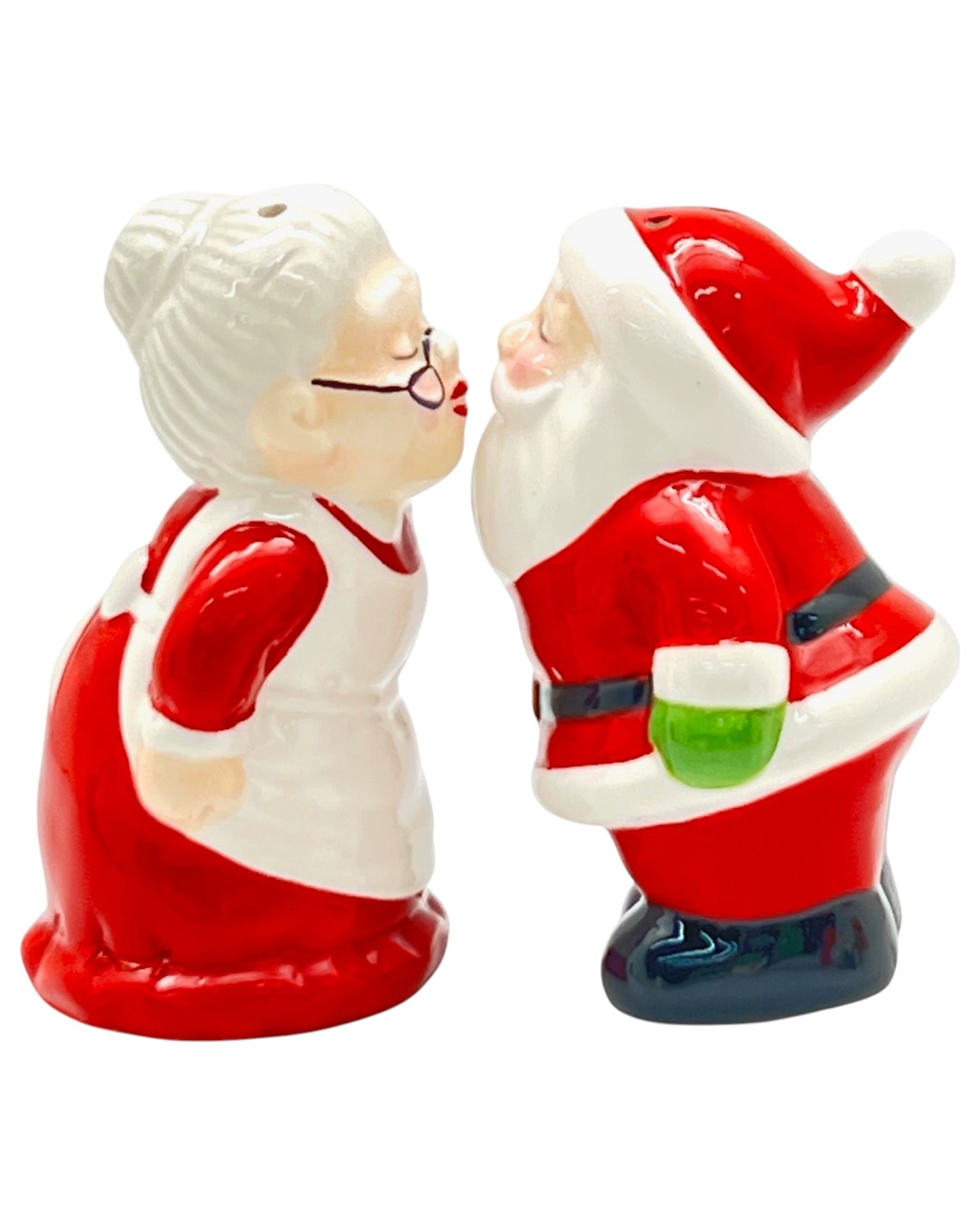 Santa Kissing Mrs Claus Salt & Pepper
