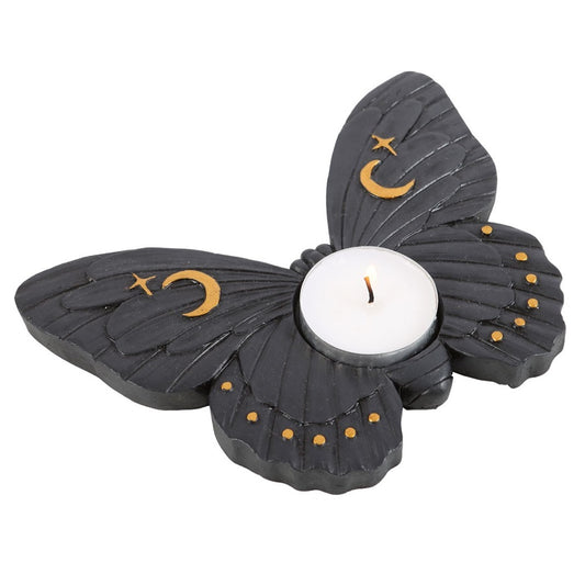 Black Moth Tealight Candle Holder NEW!