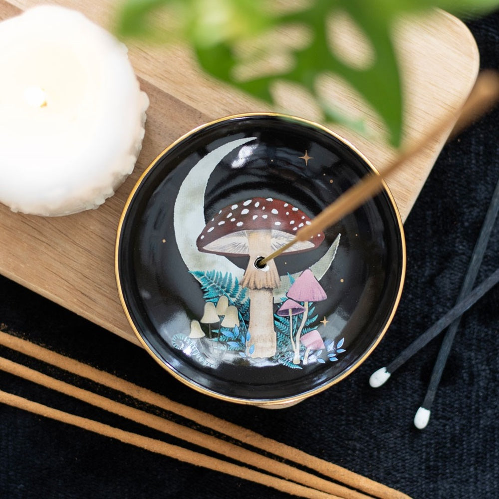 Forest Mushroom Ceramic Incense Plate NEW!