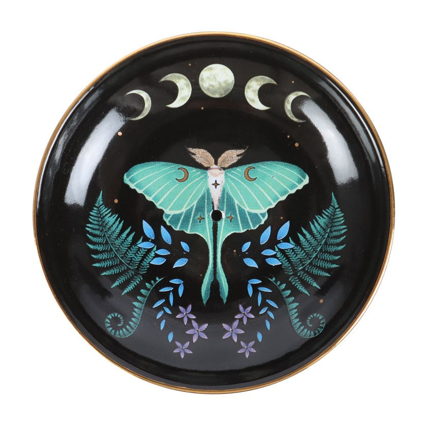 Luna Moth Ceramic Incense Plate NEW!