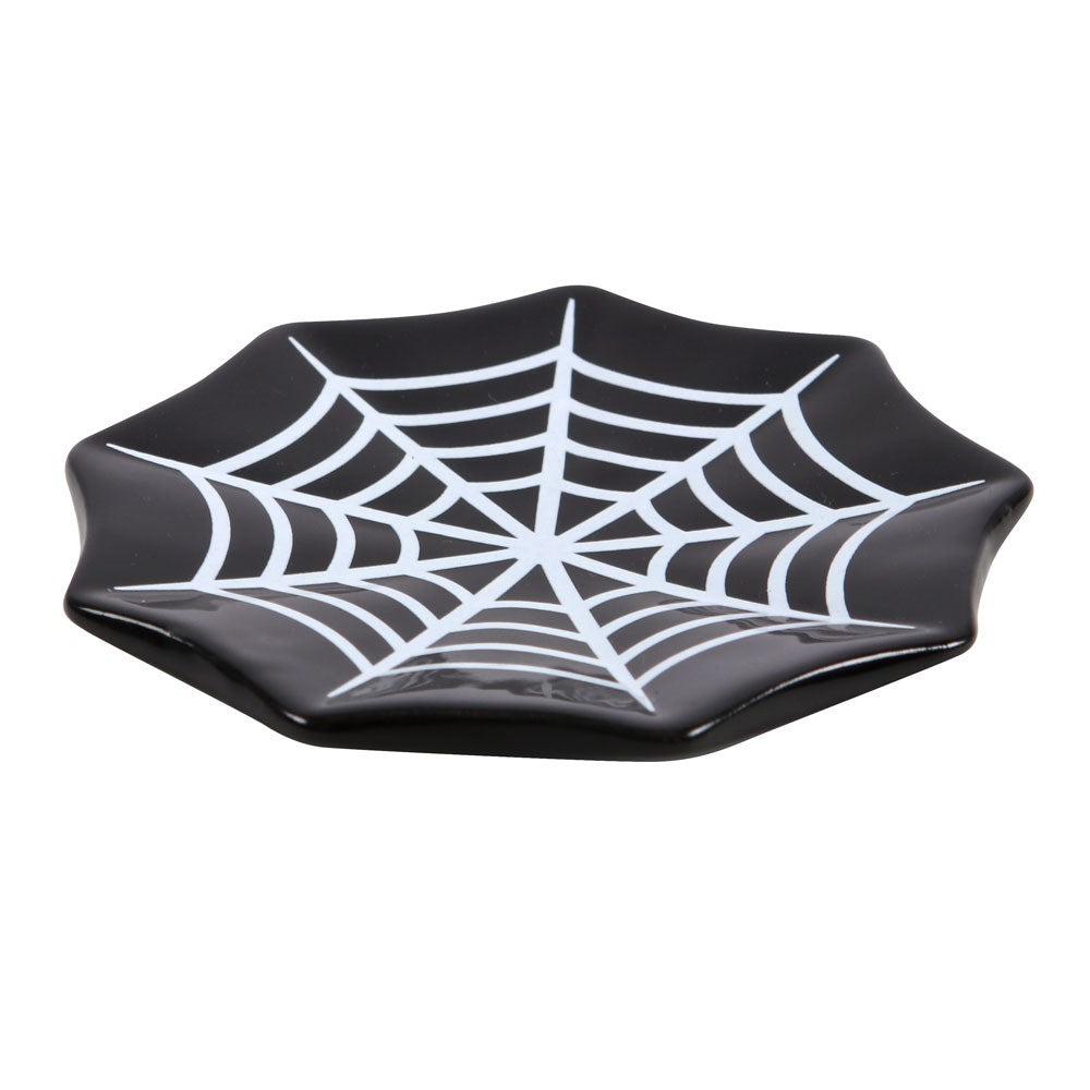 Spiderweb Ceramic Trinket Dish