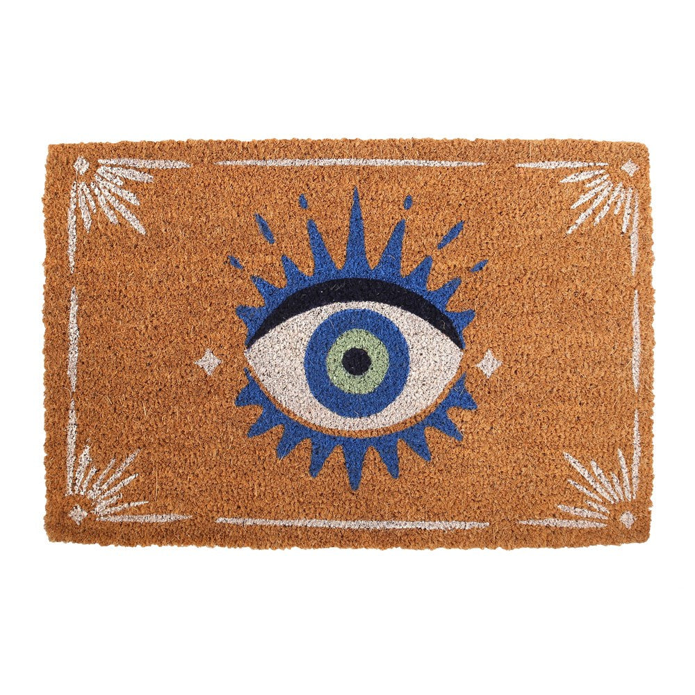 Natural All Seeing Eye Coir Doormat