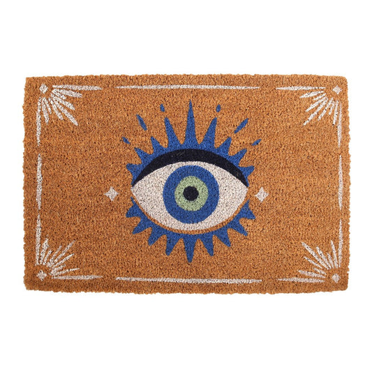 Natural All Seeing Eye Coir Doormat