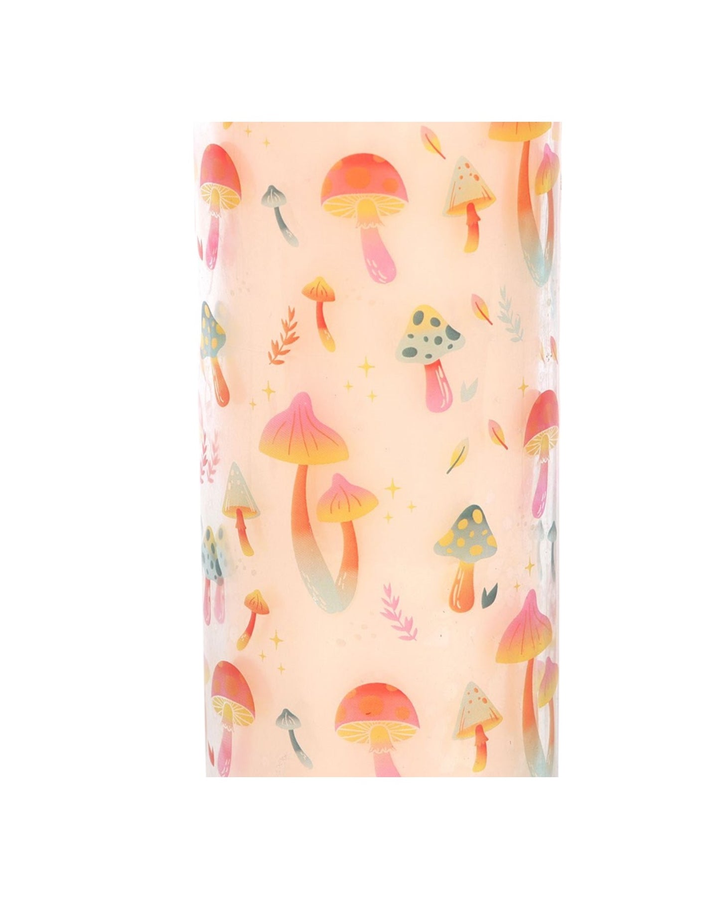 Funky Fungi Mushroom Print Tube Candle NEW!