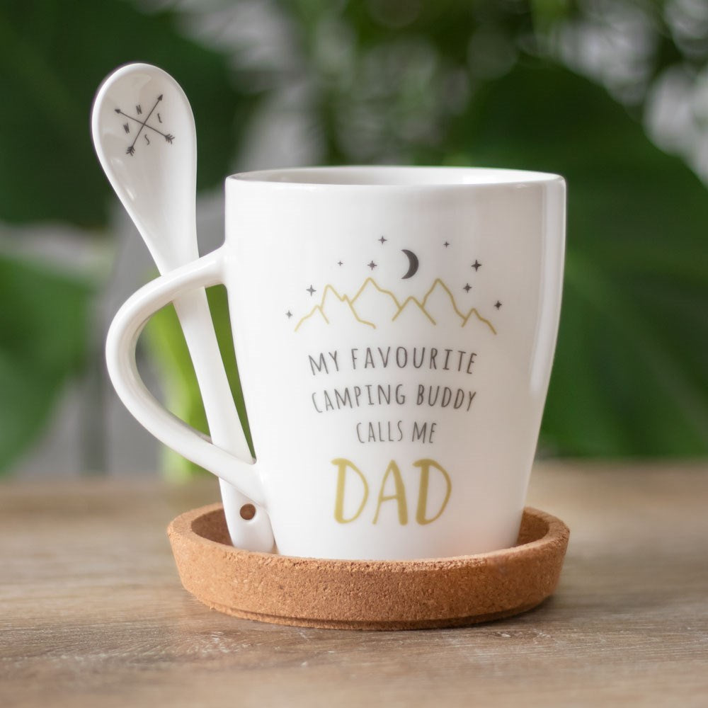 Dad Camping Mug and Spoon