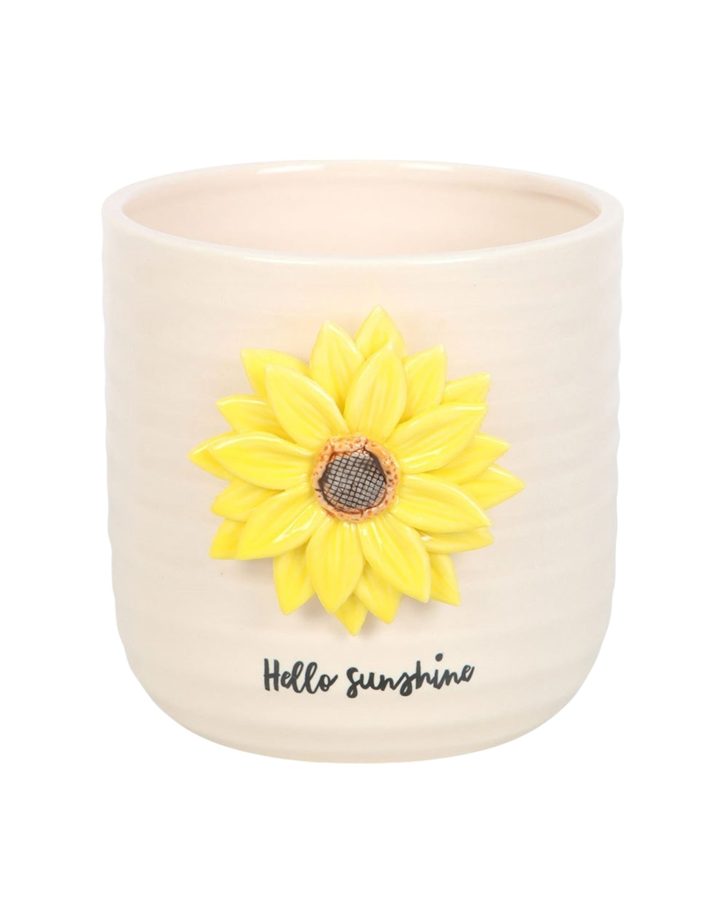 Plant Pot with 3D Sunflower