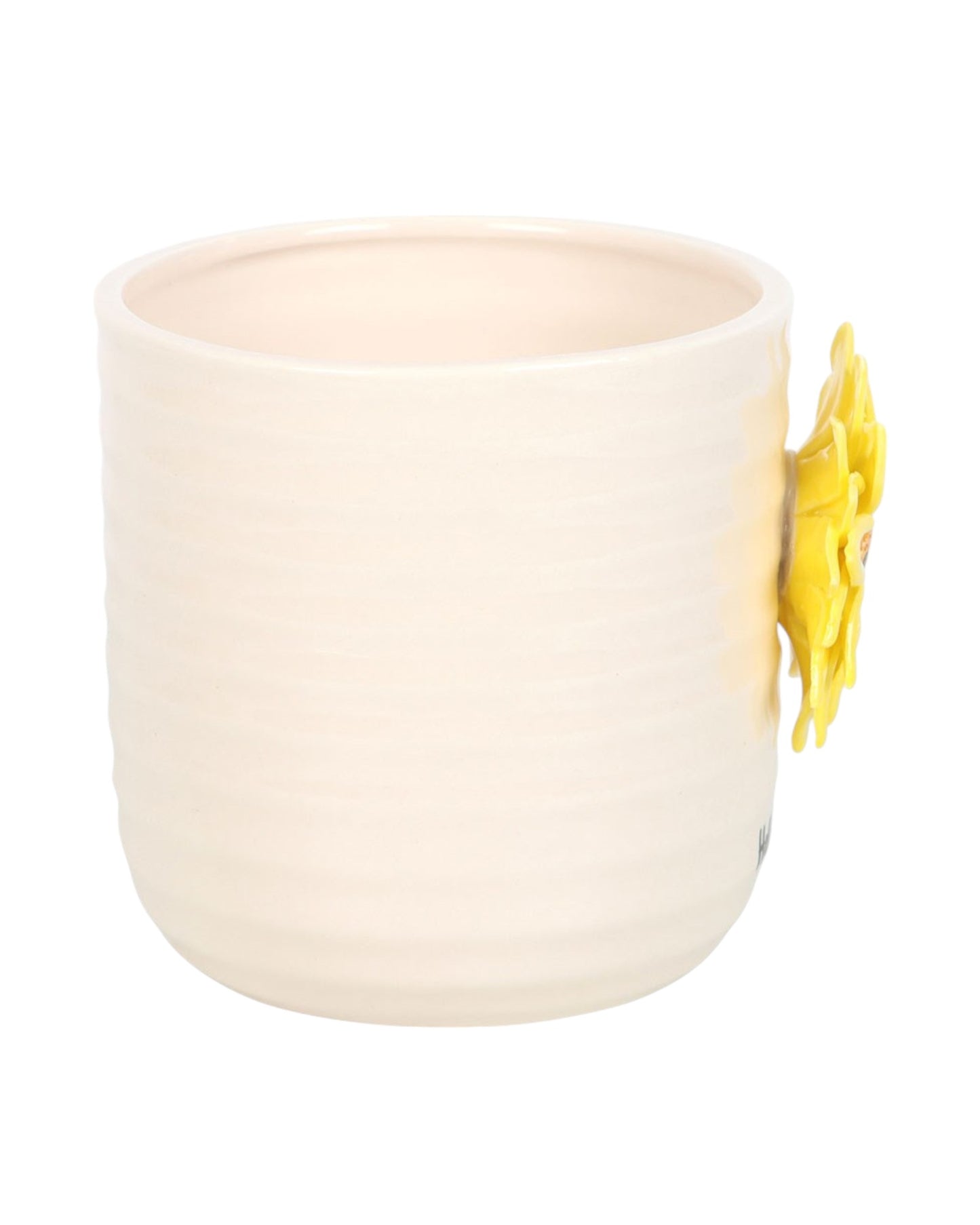 Plant Pot with 3D Sunflower