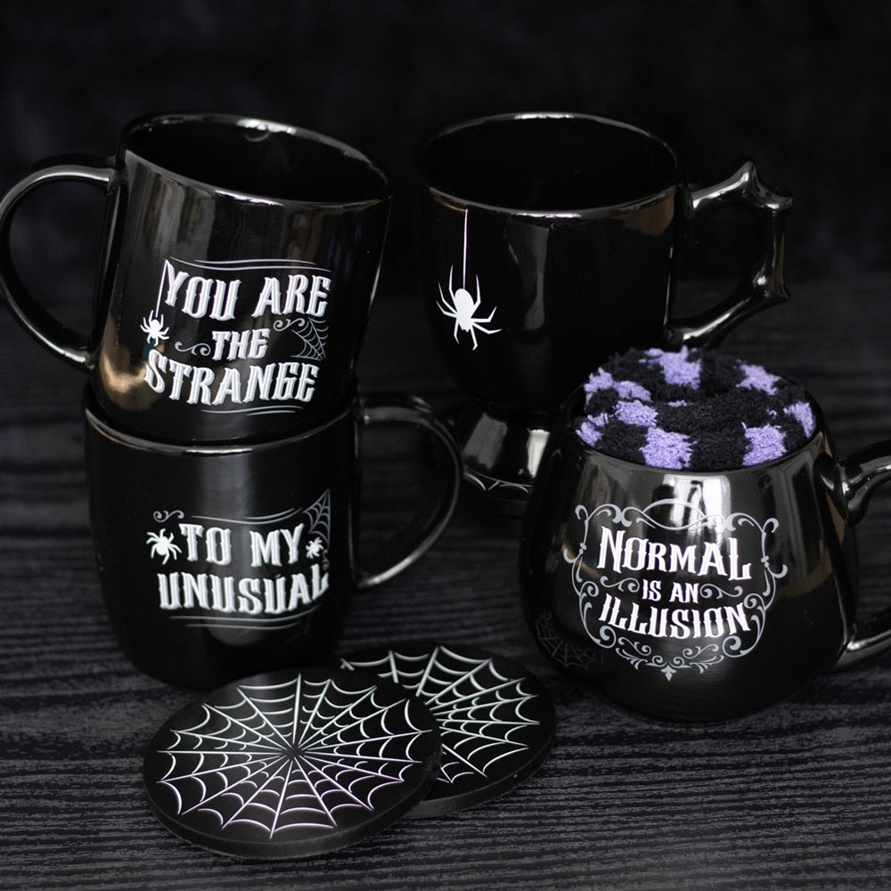 Normal is an Illusion Gothic Ceramic Mug and Socks Set