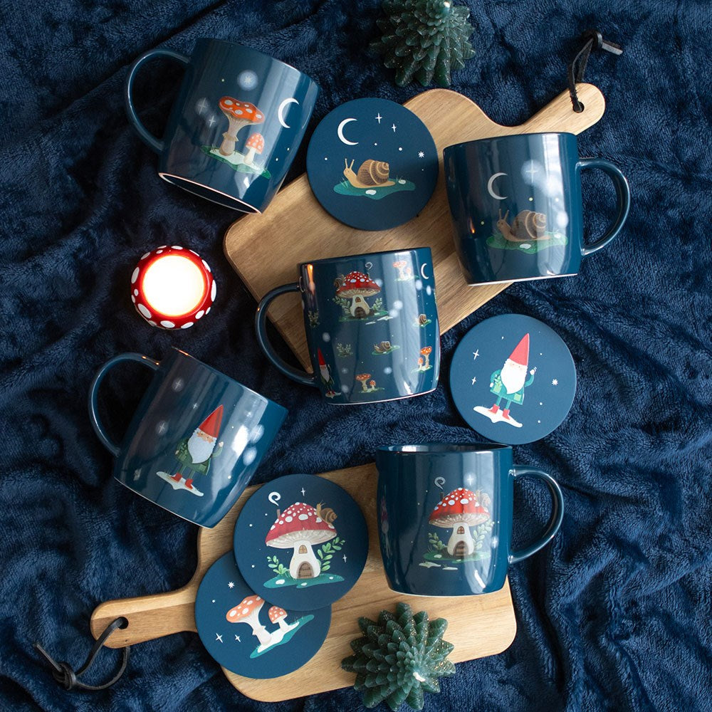 Gnome Sweet Gnome Snail Ceramic Mug NEW!