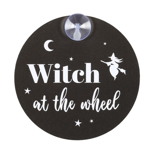 Witch at the Wheel Window Sign NEW!