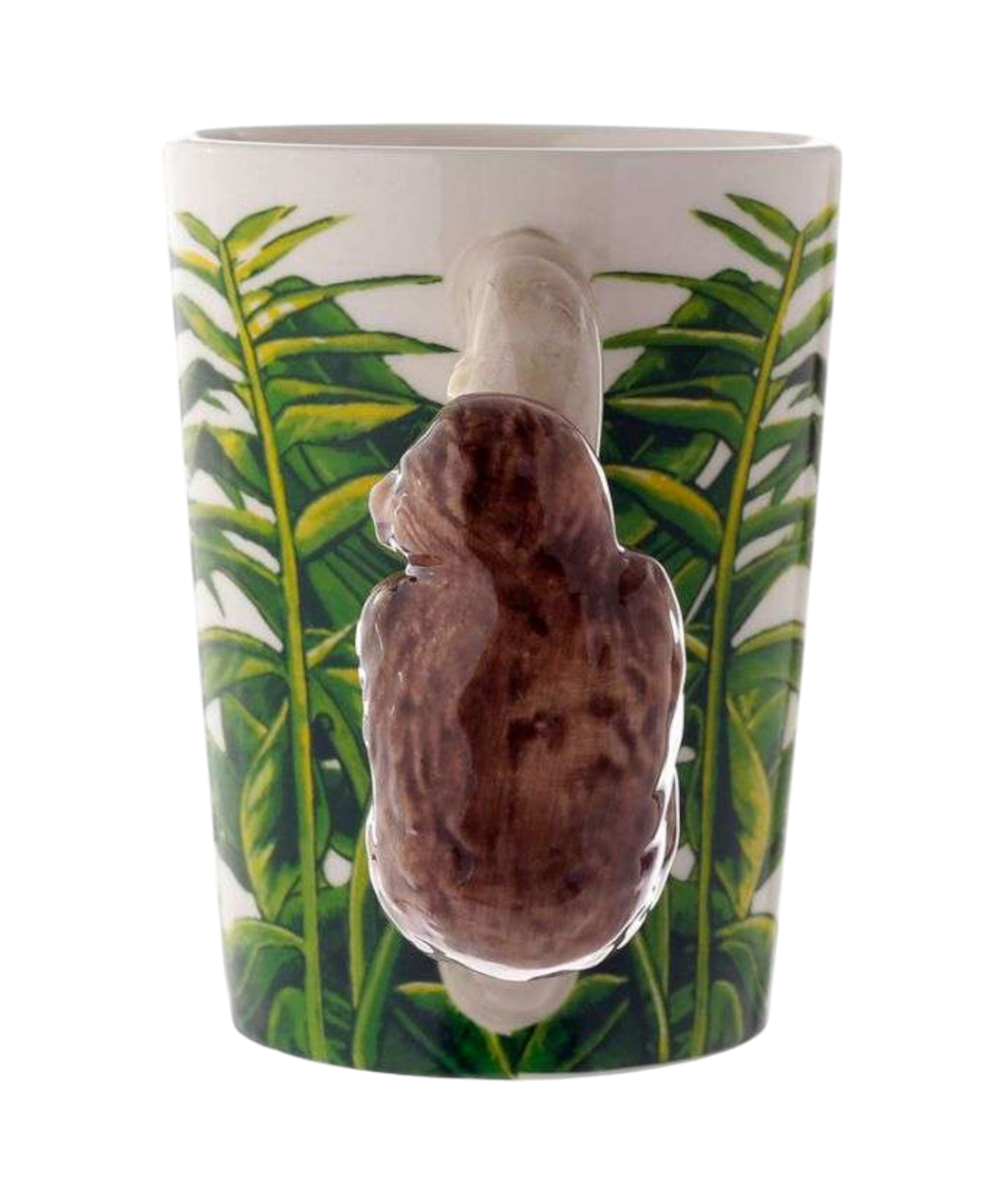 Jungle Explorer Sloth Ceramic Shaped Handle Mug