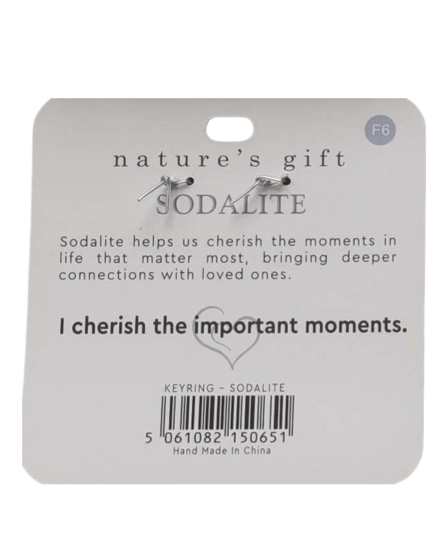 Sodalite- Cherished Moments Keyring