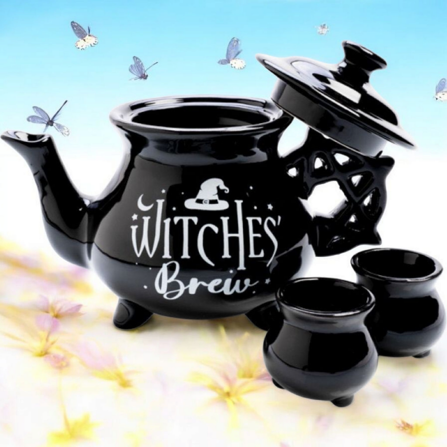 Witches’ Brew Cauldron Tea Set