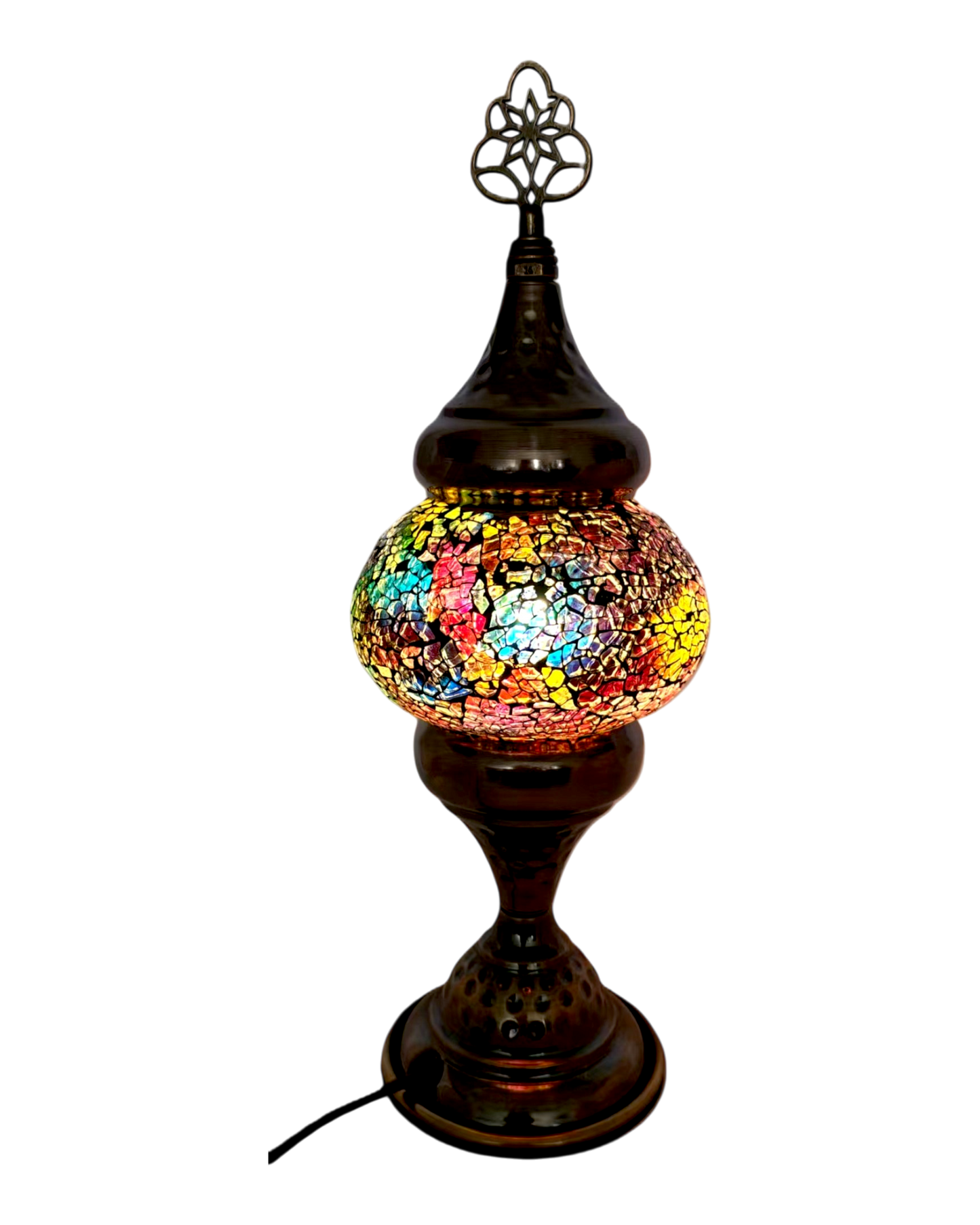 Turkish Mosaic Lamp - Filigree top