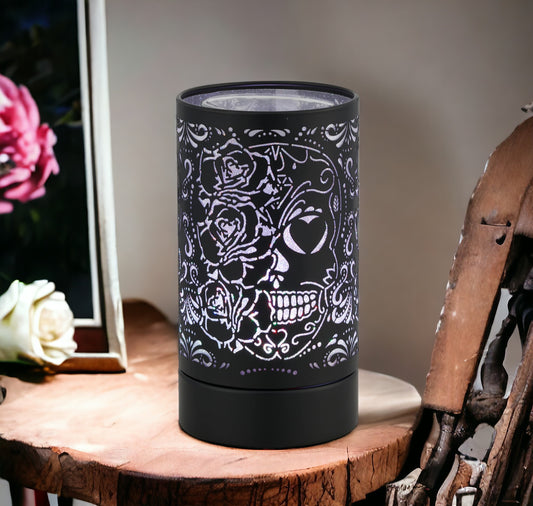 Skull & Rose Black - LED Warmer