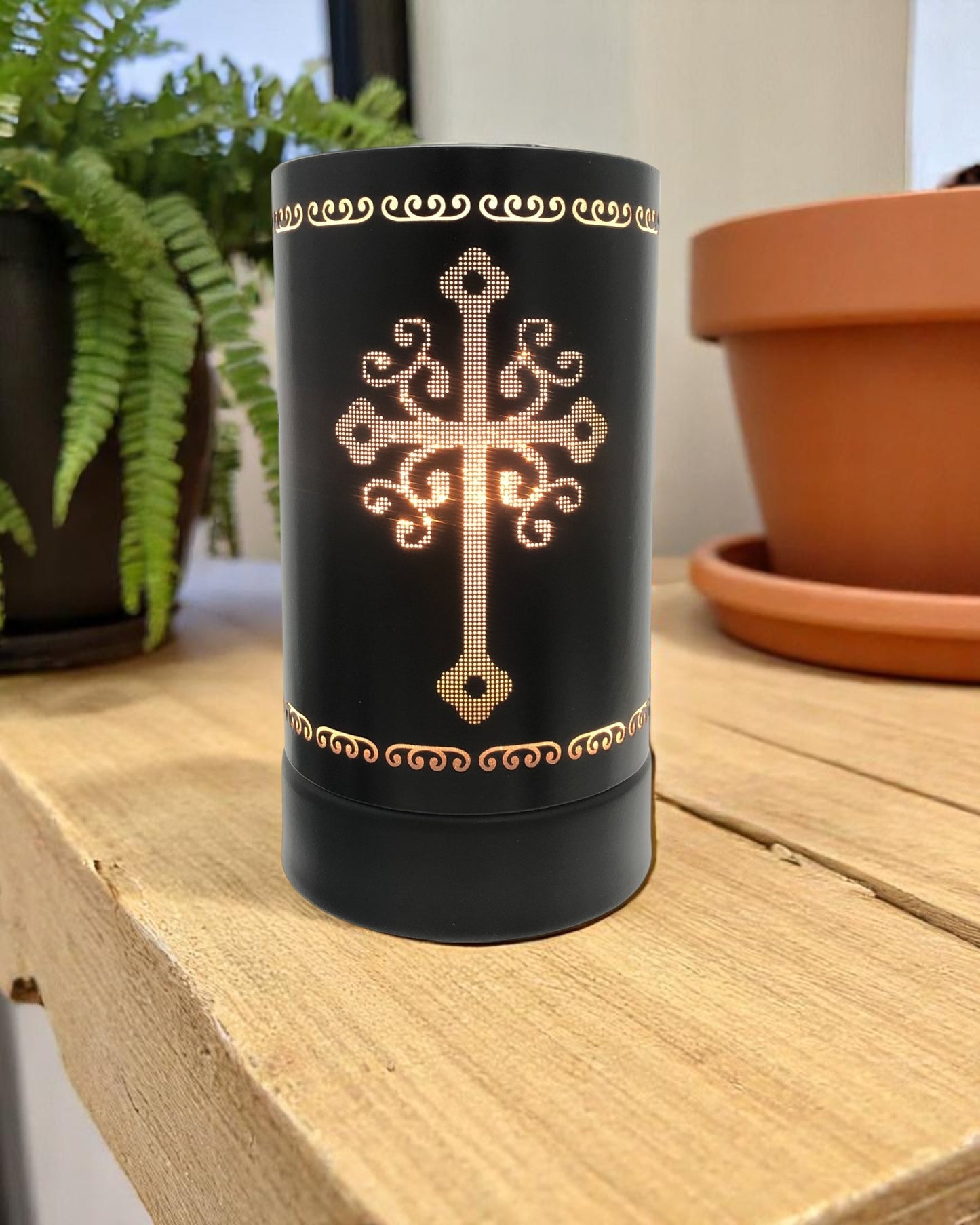 Black Antique Cross Touch Warme