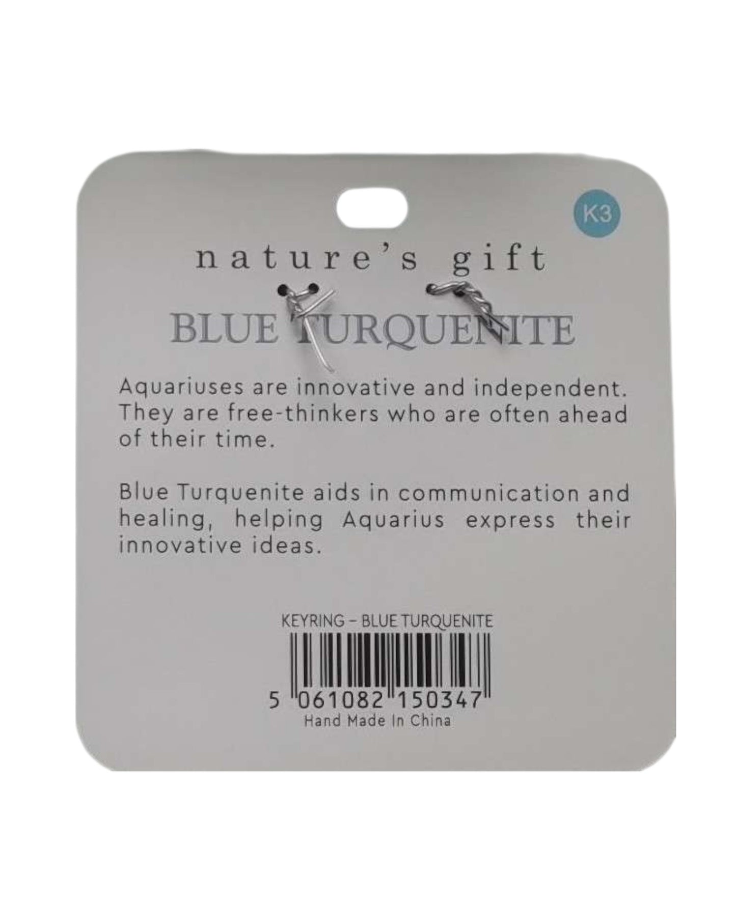 Turquenite- Aquarius Keyring