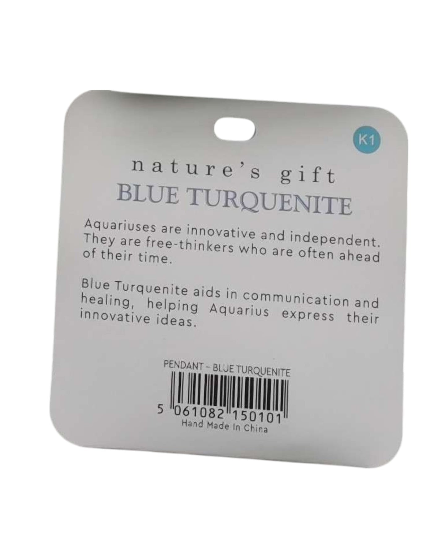 Turquenite- Aquarius Pendant