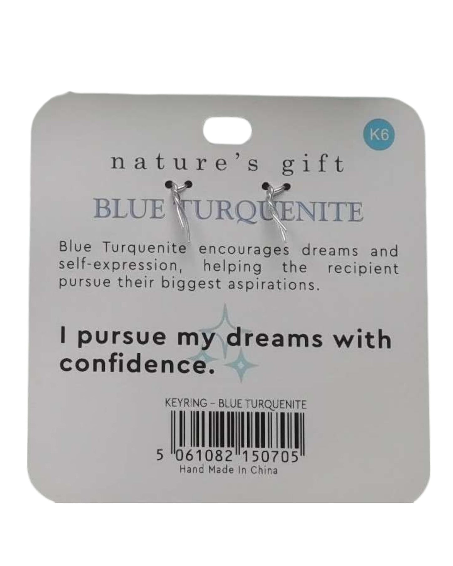 Turquenite- Dream Big Keyring