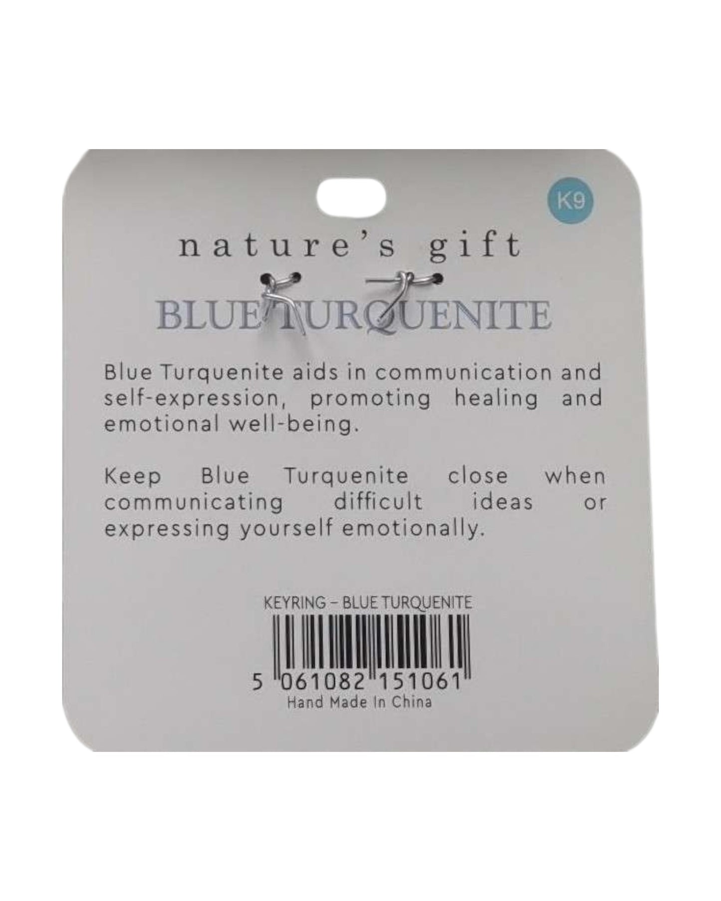 Turquenite- Healing & Communication Keyring