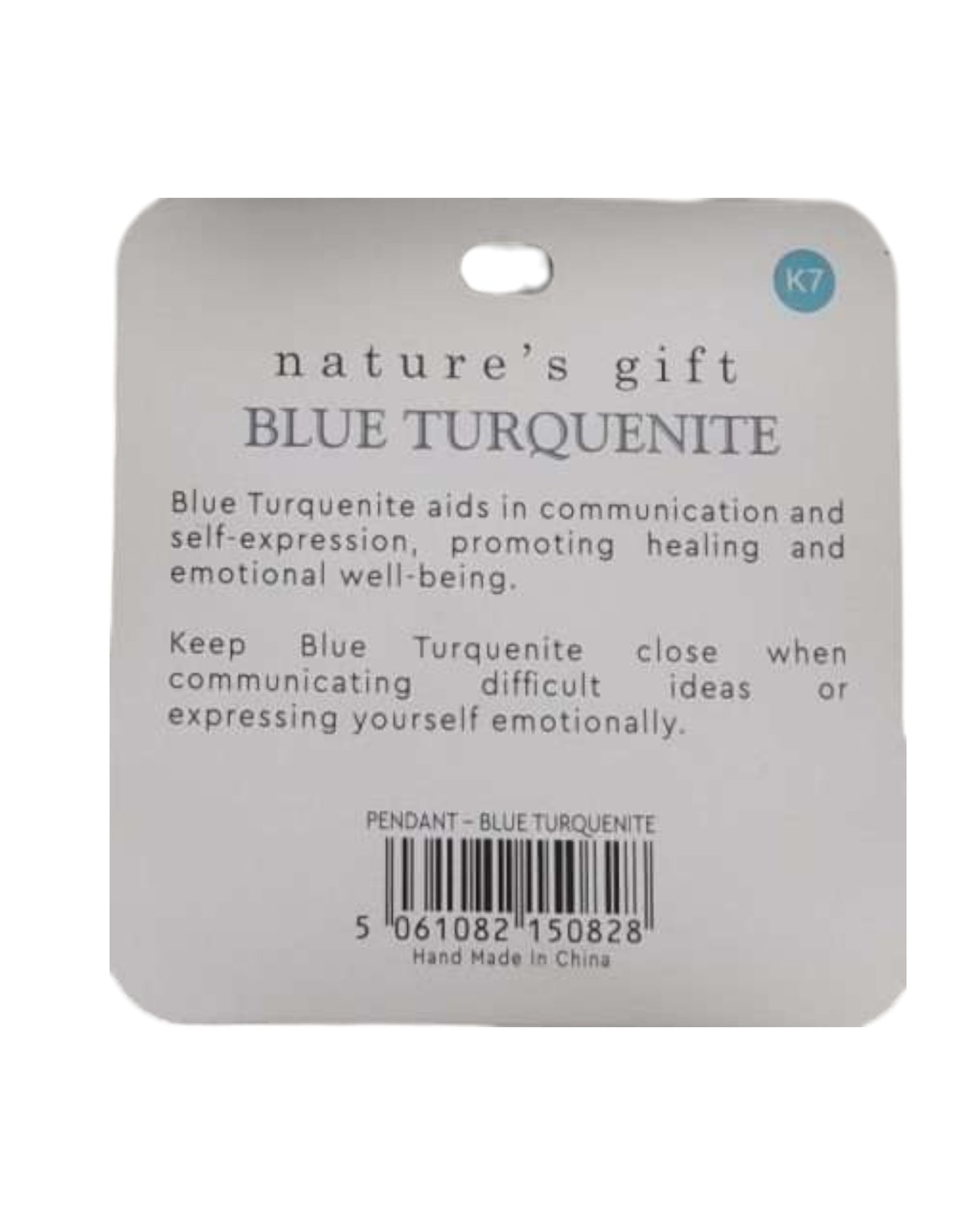 Turquenite- Healing & Communication Pendant
