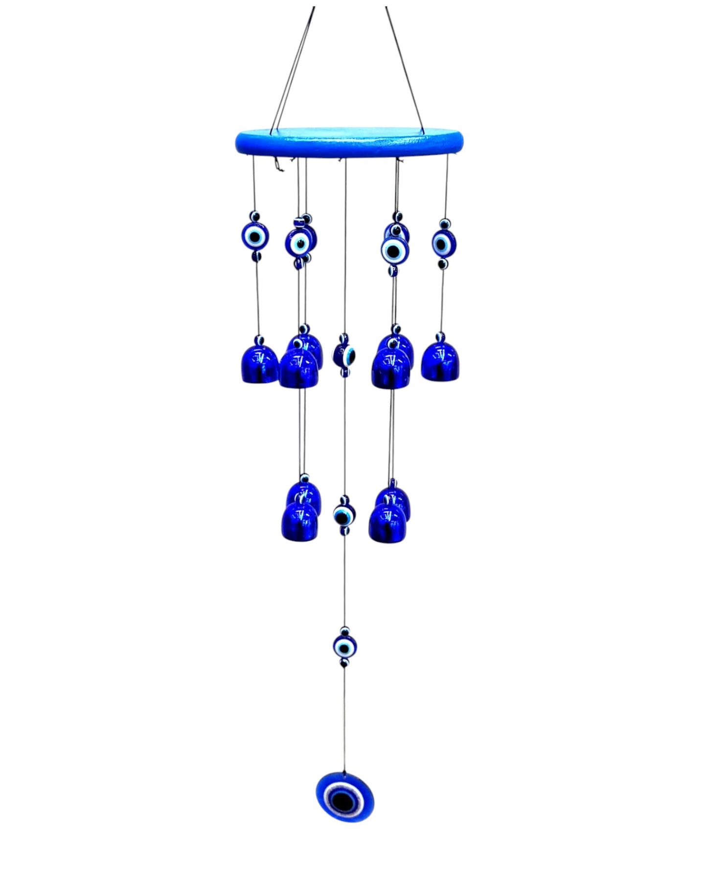 Windchime Evil Eye Blue Bells