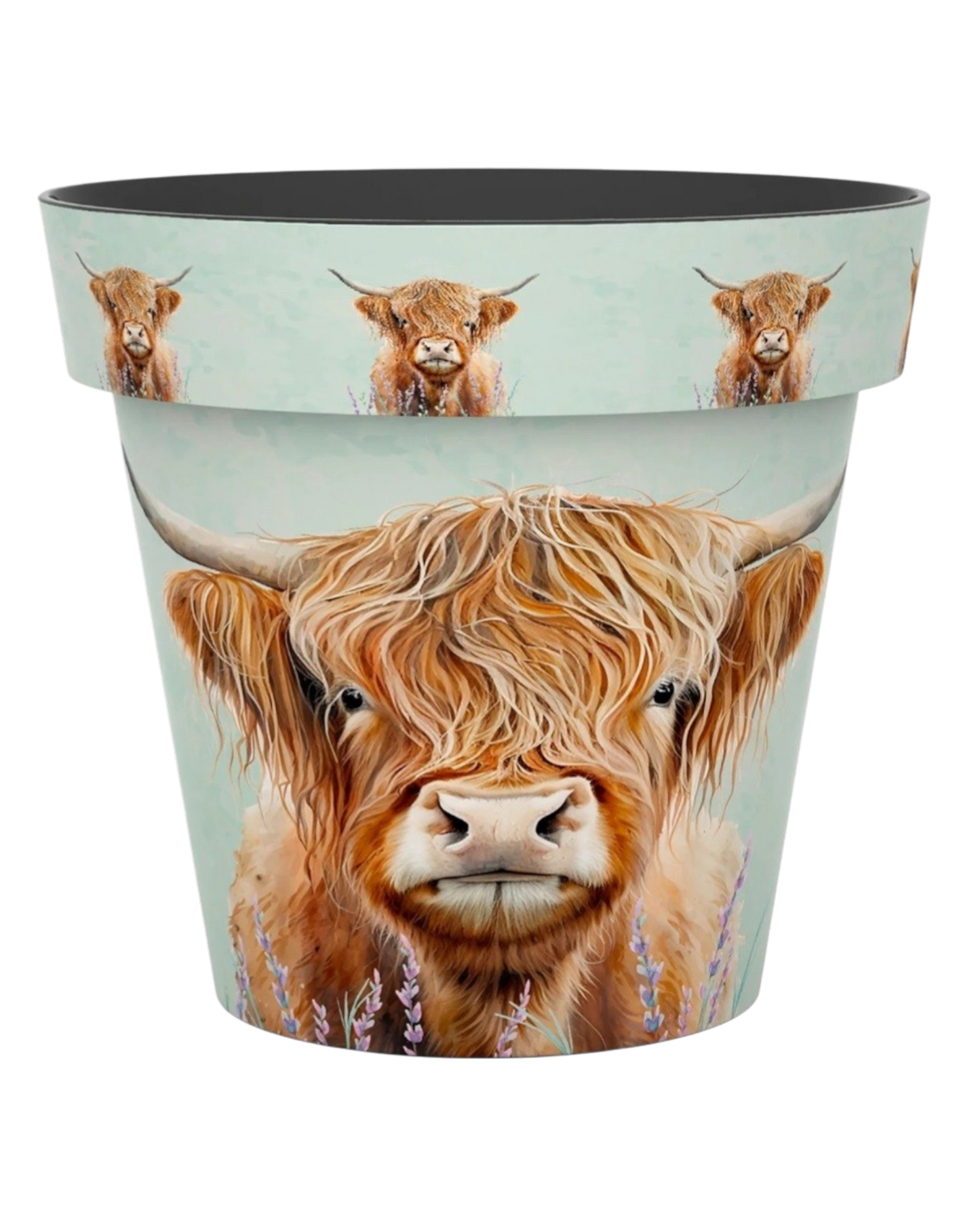Plant Pot - Zest Highland Cow 22cm