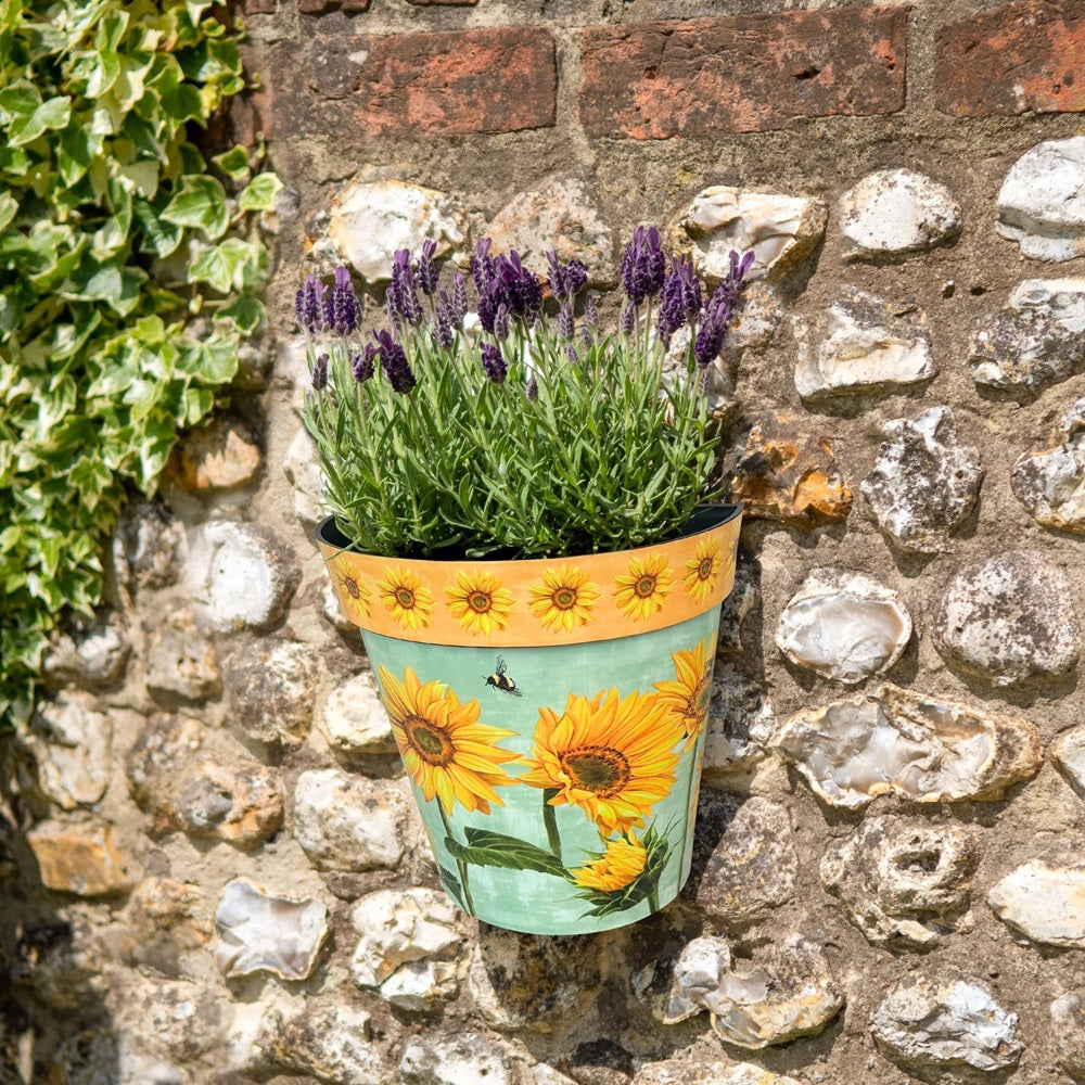 Zest Wall Pot Watercolour Sunflower NEW!