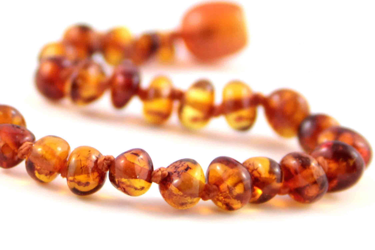 Caramel-Circle-13 inch Amber Necklace