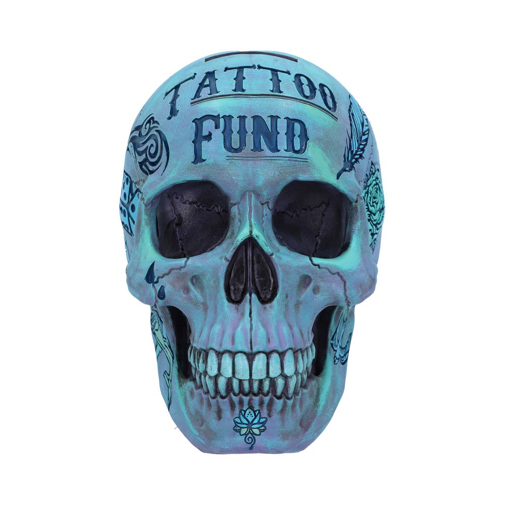 Nemesis Now Tattoo Skull - Fund Box Blue