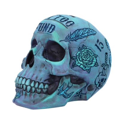 Nemesis Now Tattoo Skull - Fund Box Blue