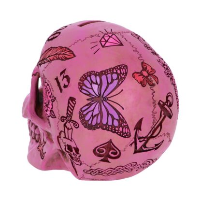 Nemesis Now Tattoo Skull - Fund Box Pink