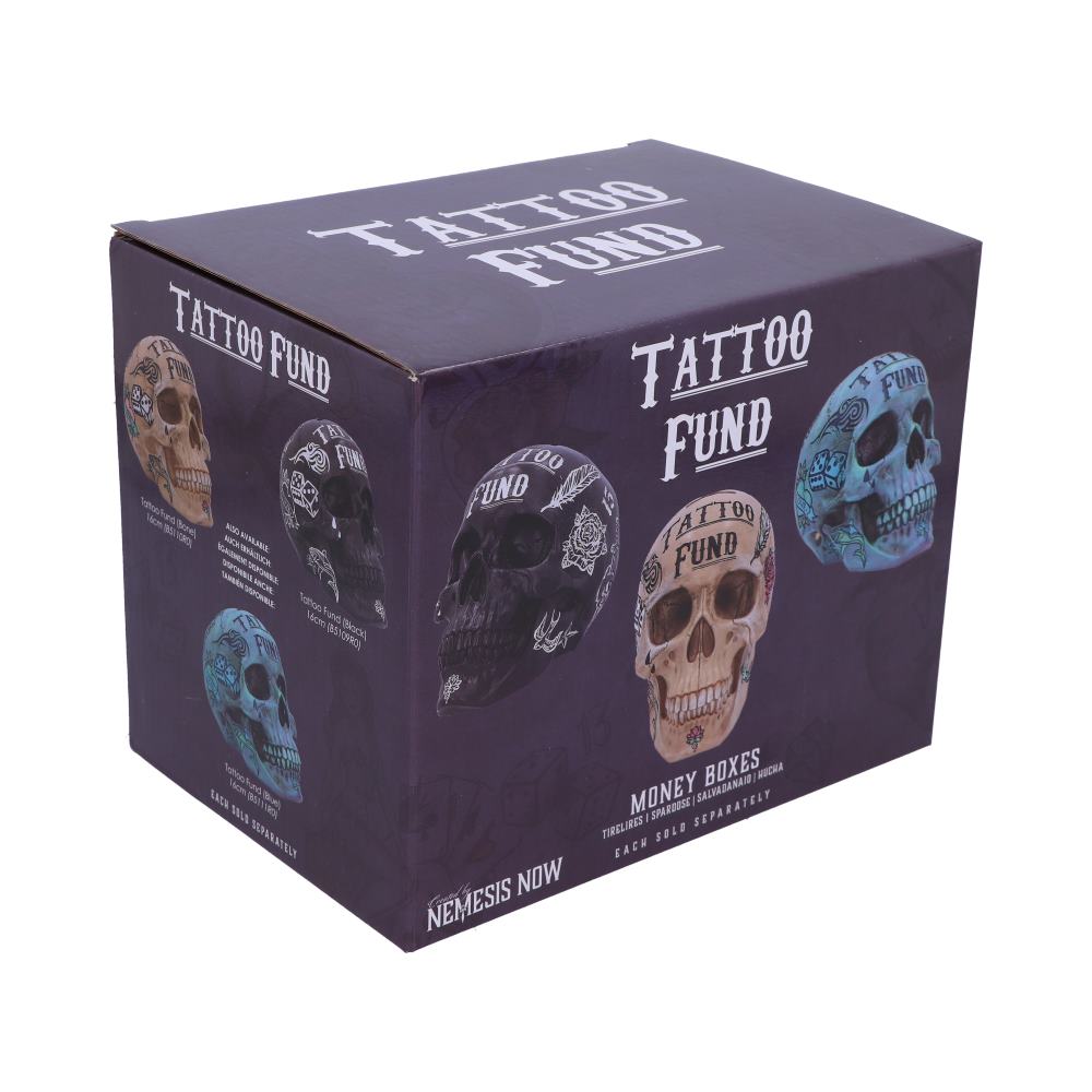 Nemesis Now Tattoo Skull - Fund Box Pink