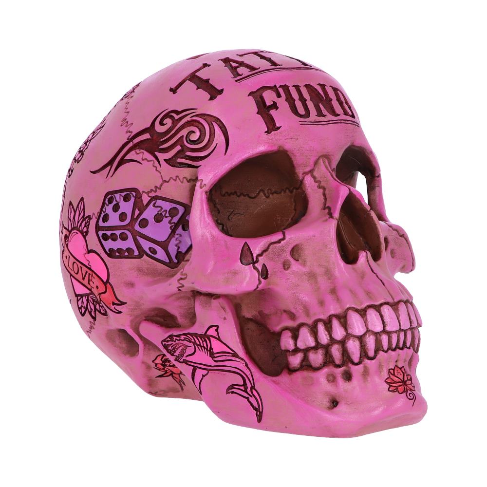 Nemesis Now Tattoo Skull - Fund Box Pink