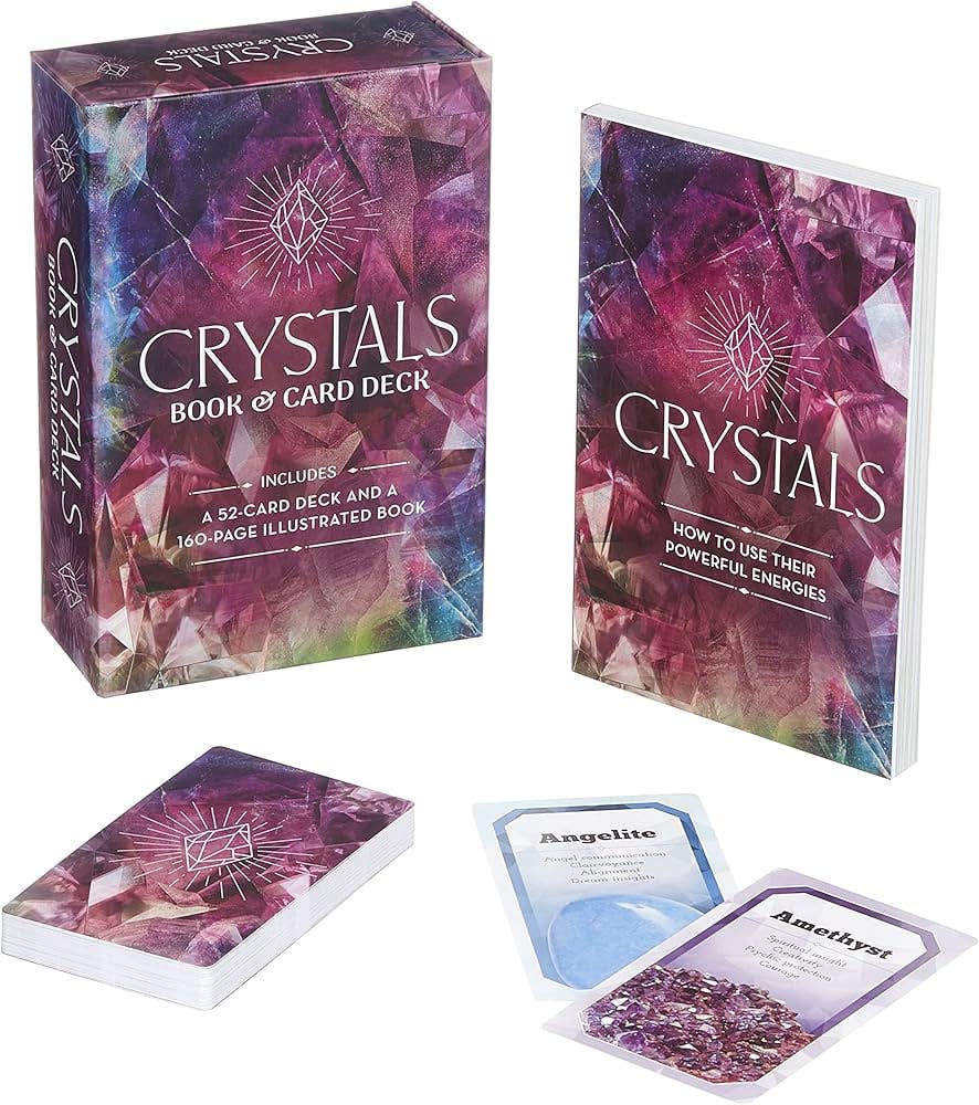 Crystals Book And Card Deck: Includes a 52-card Deck