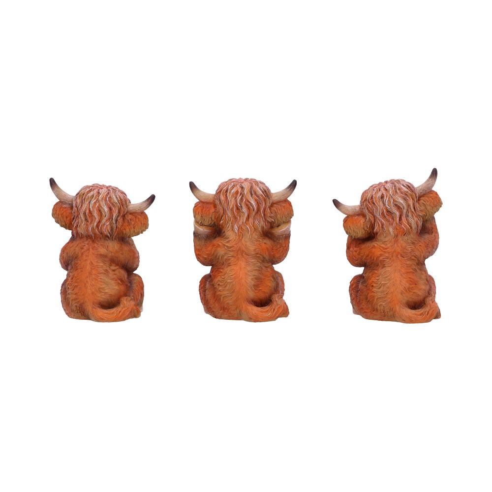 Nemesis Now Three Wise Highland Cows