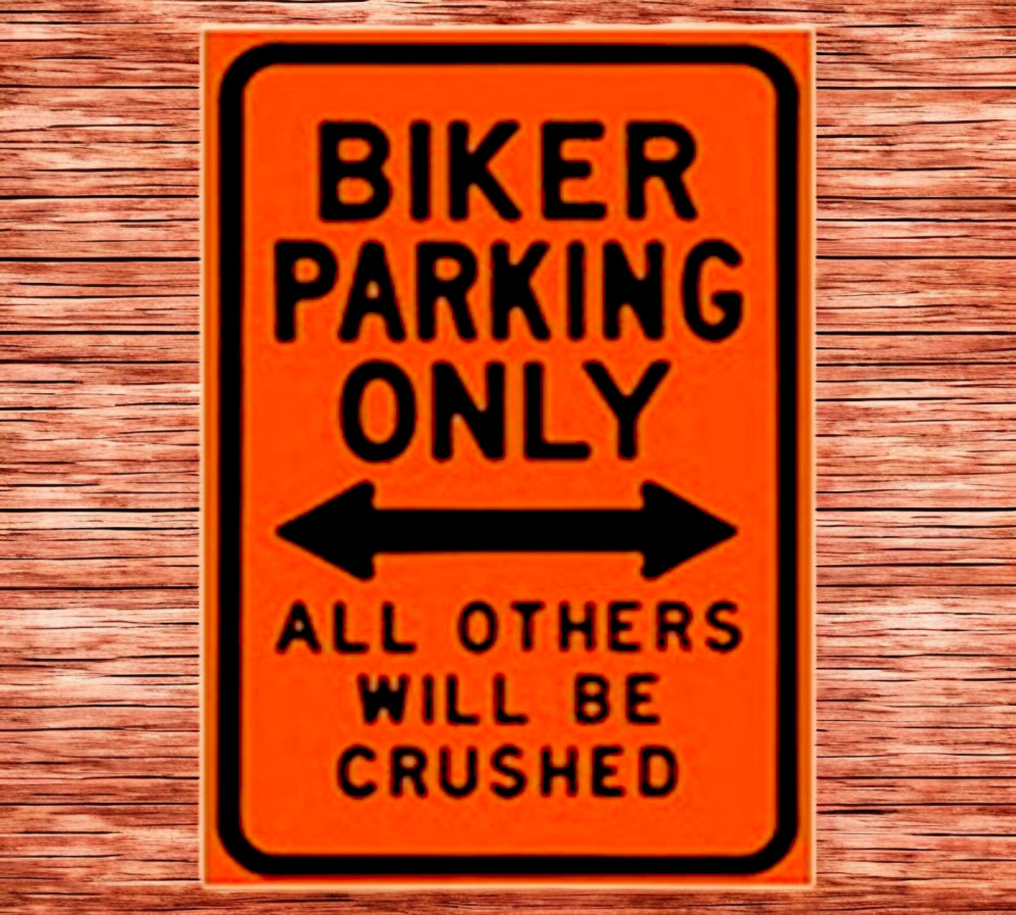 Biker Parking Metal Wall Art